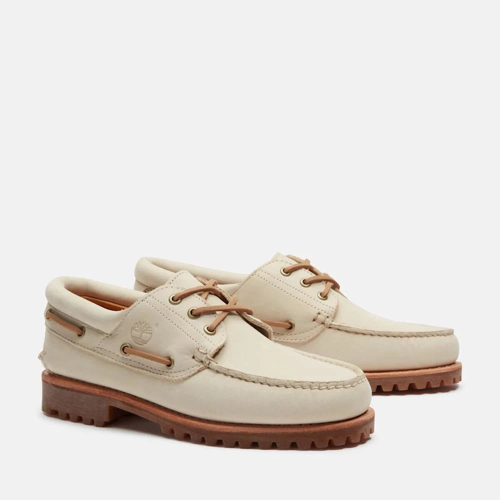 Timberland® Authentic 3-Eye Lug Handsewn Boat Shoe