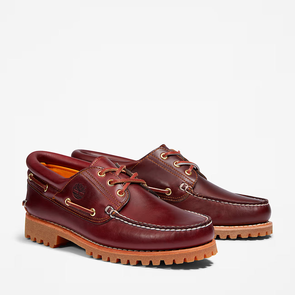 Timberland® Authentic 3-Eye Lug Handsewn Boat Shoe